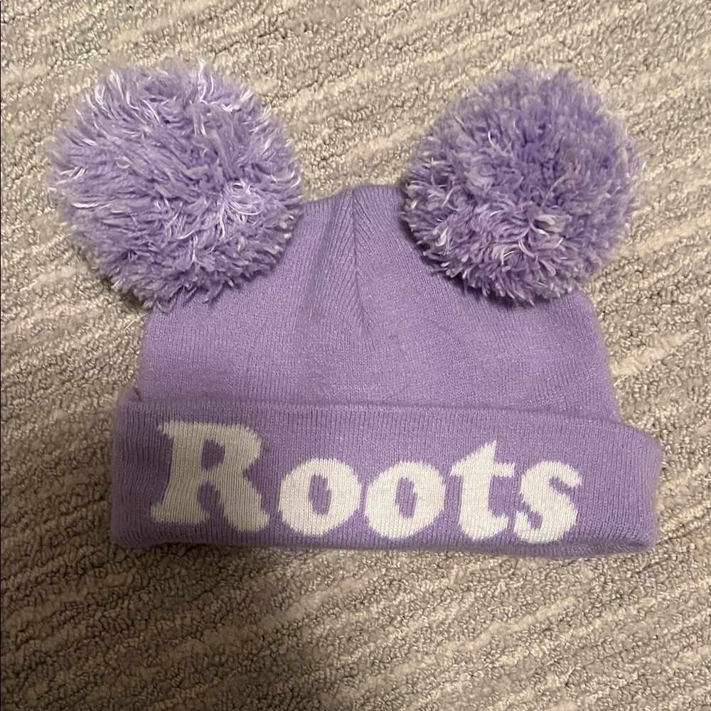 Roots Baby purple winter hat: 0-12 months